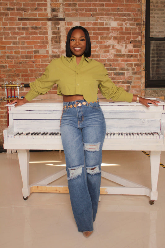 Elle Distressed Jeans