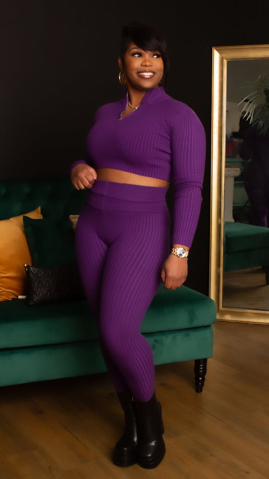 Zoie High Waisted Pants Set
