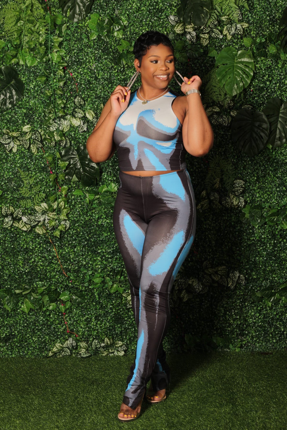 H.E.R High Waisted Pants Set